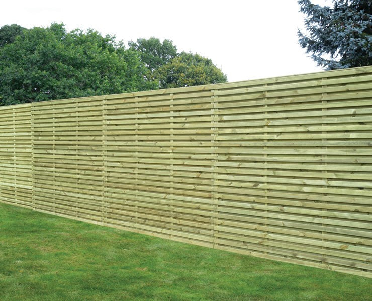 Double Sided Slatted Timber Fence Panel – East Ferry Timber